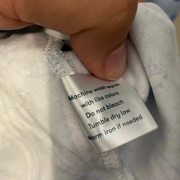 Roller Rabbit 100% Cotton Blue Pink Elephant Print Pajama Set Size Medium - Picture 8 of 9